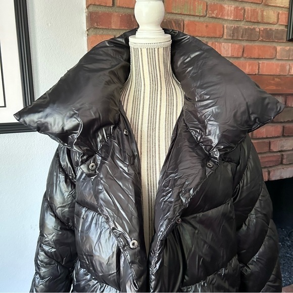 Rachel Parcell Puffer Jacket w/ Hood in Black Sz M - Picture 3 of 8